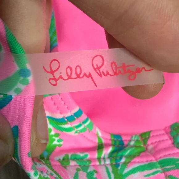 Lilly Pulitzer Ressina Bikini Crop Top Women's 8 - Picture 8 of 9